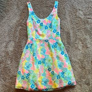 Lilly Pulitzer | Floral Posey Dress Fit & Flare Multicolored size 8/M